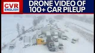VIDEO: Insane 100+ car pileup in Michigan snow storm|CVR English