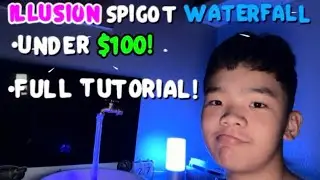 [12 Year Old!] Illusion Spigot Waterfall Project! 