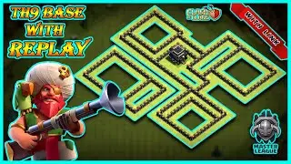 TH9 DEFENCE/TROPHY BASE WITH LINK AND REPLAY!! | TOWN HALL 9 BASE DESIGN  :- CLASH OF CLANS 2020