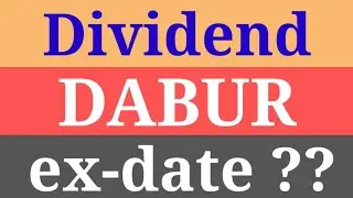 dabur dividend । dabur share dividend। dabur share news। #safestock #dividend #dabur