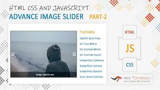 Advance Image Slider in HTML CSS and JavaScript [Part 2]
