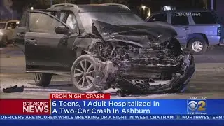 6 Teens, 1 Adult Hospitalized  After Prom Night Crash