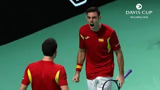 INCREDIBLE Winning Moment | Spain v Germany | 2025 Davis Cup Final 8