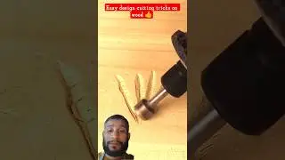 Easy design cutting tricks on wood 👍#creative #diy #woodworking #hacks #tricks #trending #ytshorts