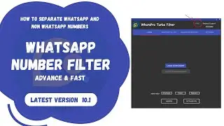 Whatsapp Number Checker Software | Whatsapp Turbo Filter | WhatsApp number filter software | Latest