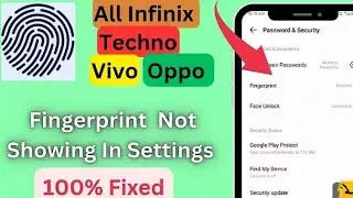 Fix fingerprint option not showing on infinix.fingerprint option missing on infinix mobaile fix