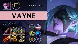Vayne Top vs Renekton - NA Challenger Patch 25.22