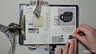 Journal With Me | Midori | Sample washi,cute paper ephemera,stamps,stickers,vintage,memory,travelers