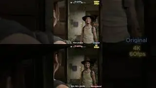 THE LAST OF US 2 PS5 PRO VS PS4 Remastered Graphics Comparison #thelastofus #ps5pro #shorts