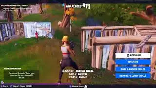 Playing Fortnite in the Middle of the work day.