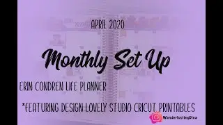 APRIL 2020 MONTHLY SET-UP || MONTHLY CALENDAR  || Erin Condren Vertical Life Planner : 📔📬📦 💌📮