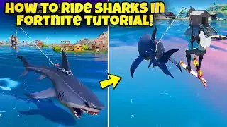 How To Ride SHARKS In Fortnite Chapter 2 Season 3! (Fortnite Shark Vehicle)