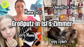 SO UNORDENTLICH 🥹 ZIMMER von ISI AUFRÄUMEN und PUTZEN | POPPY UPDATE 🐹 KLEINE FAMILIENWELT