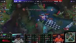 HLE Clid hide on bush to get DK bot lane killed! What is going on river? DK vs HLE LCK spring 2023