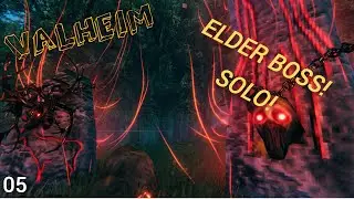 Defeating the Elder Boss Solo! | Valheim Gameplay