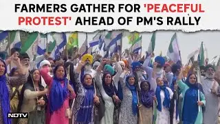 Farmers Protest In Punjab | Gurdaspur: Farmers Gather For 'Peaceful Protest' Ahead Of PM's Rally