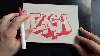 How To Draw FLASH drawing coloring Graffiti Tutorial words , calligraphy