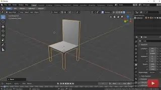 How to make a basic chair in blender 2.80 for beginners