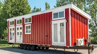 Absolutely Gorgeous Red Orca Park Model by Mint Tiny House