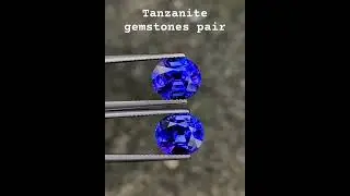 Most Expensive Eye Clean Tanzanite Pair 💎 Perfectly Cut Gemstones from Tanzania ✨