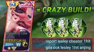 BUILD GILA LESLEY BIKIN LAWAN JADI AYAM GEBREK | MOBILE LEGENDS BANG BANG
