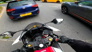 Yamaha R7 Riding To The City | R7 With GYTR Racing Line Akrapovic #yamaha #motorcycle #r7 #akrapovic