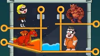 Prison Pin Rescue Gameplay - Save The Man - Pull the Pin Game - Android Gameplay.