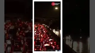 Traffic snarls in parts of Delhi amid rainfall #monsoon #shorts #viral #monsoon