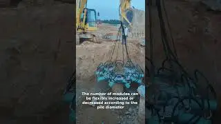 Hydraulic pile breaking machine