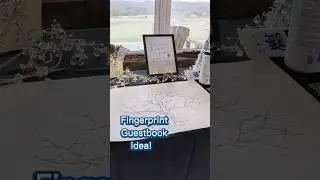 Awesome fingerprint wedding guestbook idea! #shorts