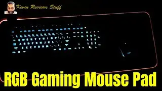 Kevin Reviews Stuff | Review of Large Cool RGB Gaming Mouse Mat With Nylon Thread Stitched Edges