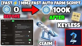 BEST MM2🔫 AUTO FARM SCRIPT 50k per hour😳 | KEYLESS | DIRECT Link Pastebin