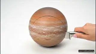 Planet Cutting ASMR  | Rain on Different Planets #asmr #スイーツ #oddlysatisfying  #satisfyingasmr 