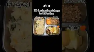 100 days lunch box challenge for LKG toddlers #viral #food #lunchboxideas #snackhack #trending