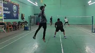 Best defence in badminton doubles || Suraj &Vimal vs Gaurav &Sourav doubles badminton match ||