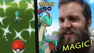 I SPAWN SHINY TREECKO ON COMMAND! (MY BEST COMMUNITY DAY LUCK EVER) - POKEMON GO