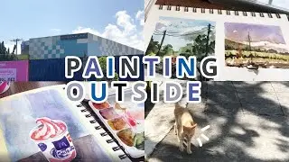 Art Therapy Activity | Painting Outside with Friends