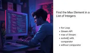 Find Maximum Element in a List Using Java | For Loop vs Stream API All in One Video | 2026