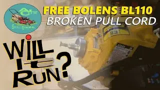БЕСПЛАТНО BOLENS BL 110 | ПОВРЕЖДЕН ШНУР ДЛЯ ВЫКЛЮЧЕНИЯ | БУДЕТ ЛИ ОН РАБОТАТЬ?