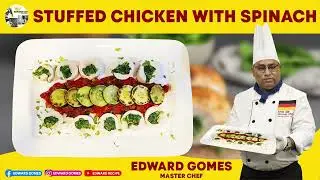 Stuffed Chicken with Spinach | পালং শাক দিয়ে স্টাফড চিকেন #ChickenRecipe #StuffedChicken