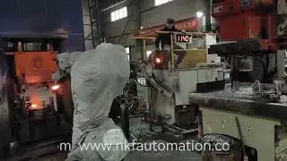 Our robot protective clothing (high temperature resistant) is matched with FANUC forging robots.