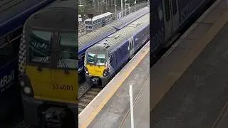 334001 arrives in Motherwell #trainspotteruk #scotrail #railway
