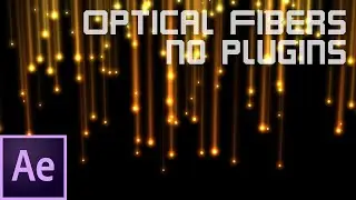 After Effects Falling Optical Fibers. No Plugins.