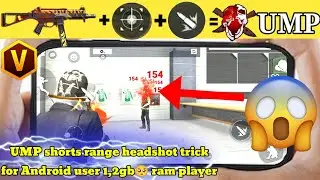 Ump secret headshot tutorial, for short range headshot tricks, only red number 🟥