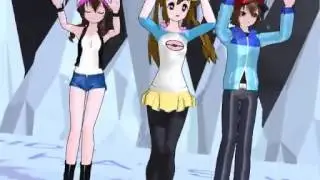 【Pokemon MMD】Rosa, Hilda & Hilbert Nekomimi Switch Dance