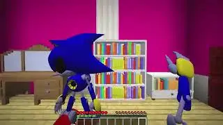 Sonic got mad in Minecraft
