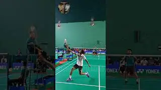 HS Prannoy's Backhand and Killer Smash to win the rally 🤯🤯🤯#badminton #hsprannoy #shuttlesmash