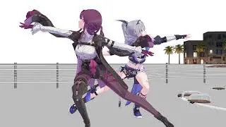 Onkai Starail - Kafka & Silver Wolf - gokuraku jodo (GARNiDELiA)