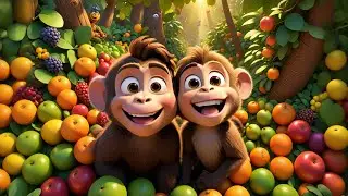 Two Little Monkeys Sort by Size | Educational Size Sorting Song for Kids | Nursery Rhymes