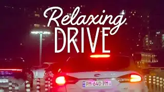 Evening drive in the city relax ASRM style music